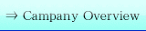 Company overview